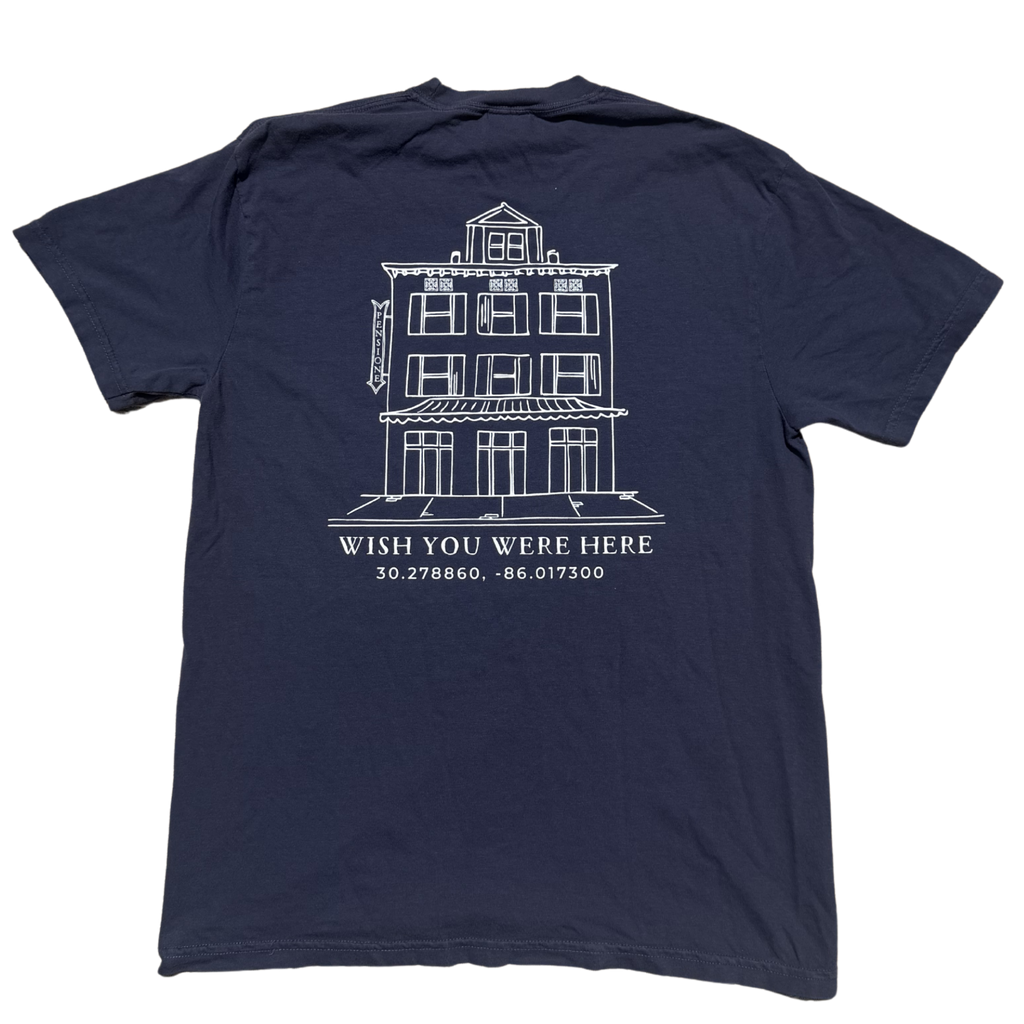 Wish You Were Here Short Sleeve Tee - Navy
