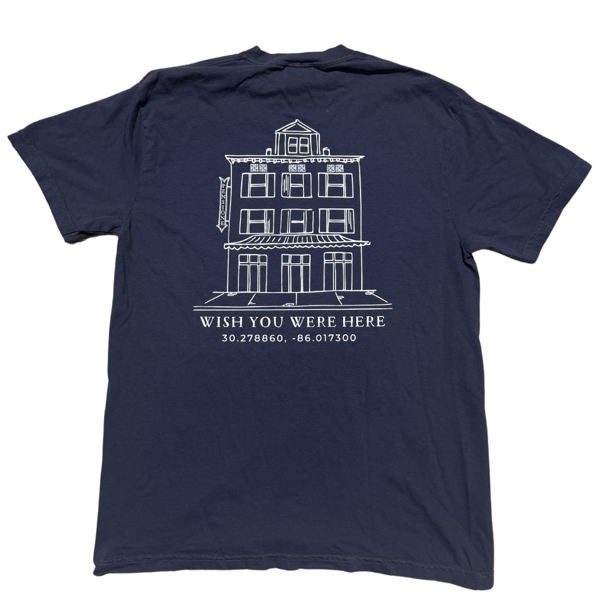 Wish You Were Here Short Sleeve Tee - Navy