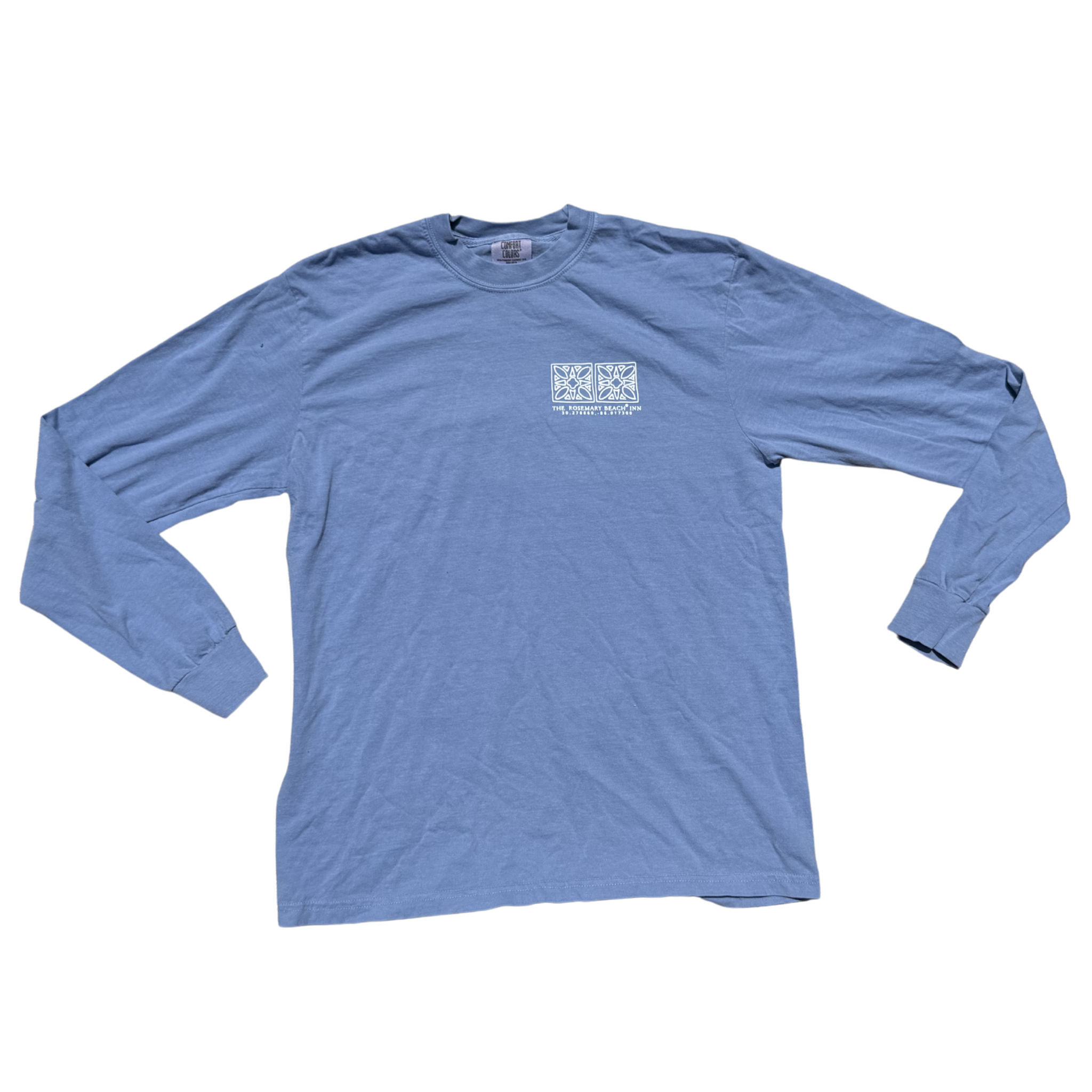 Wish You Were Here Classic Long Sleeve Tee Shirt - Blue